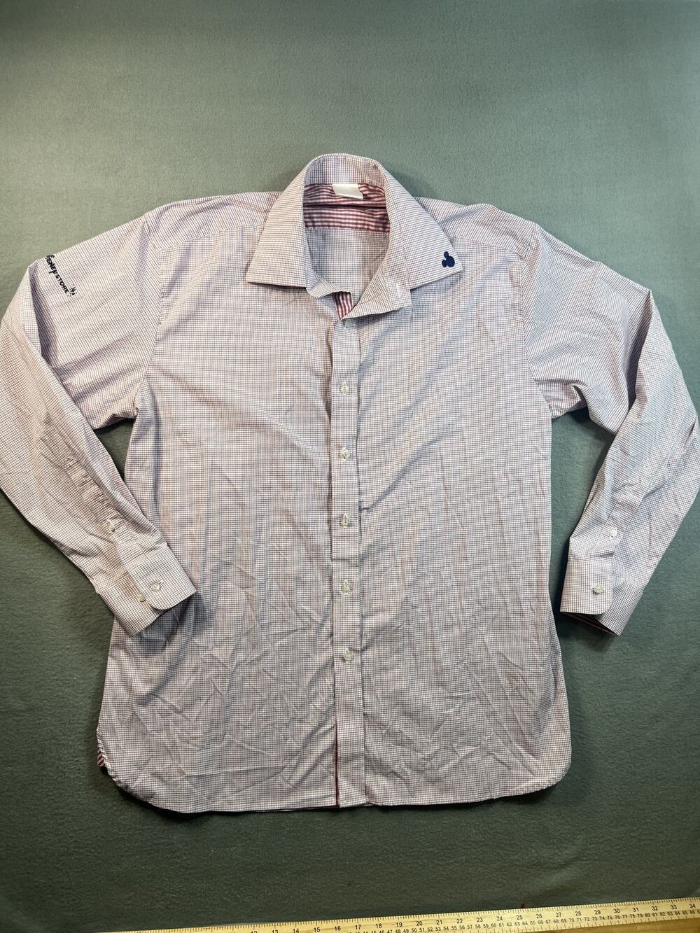 Disney Store Men's Long Sleeve Plaid Button-Down Shirt Size L Casual Wear